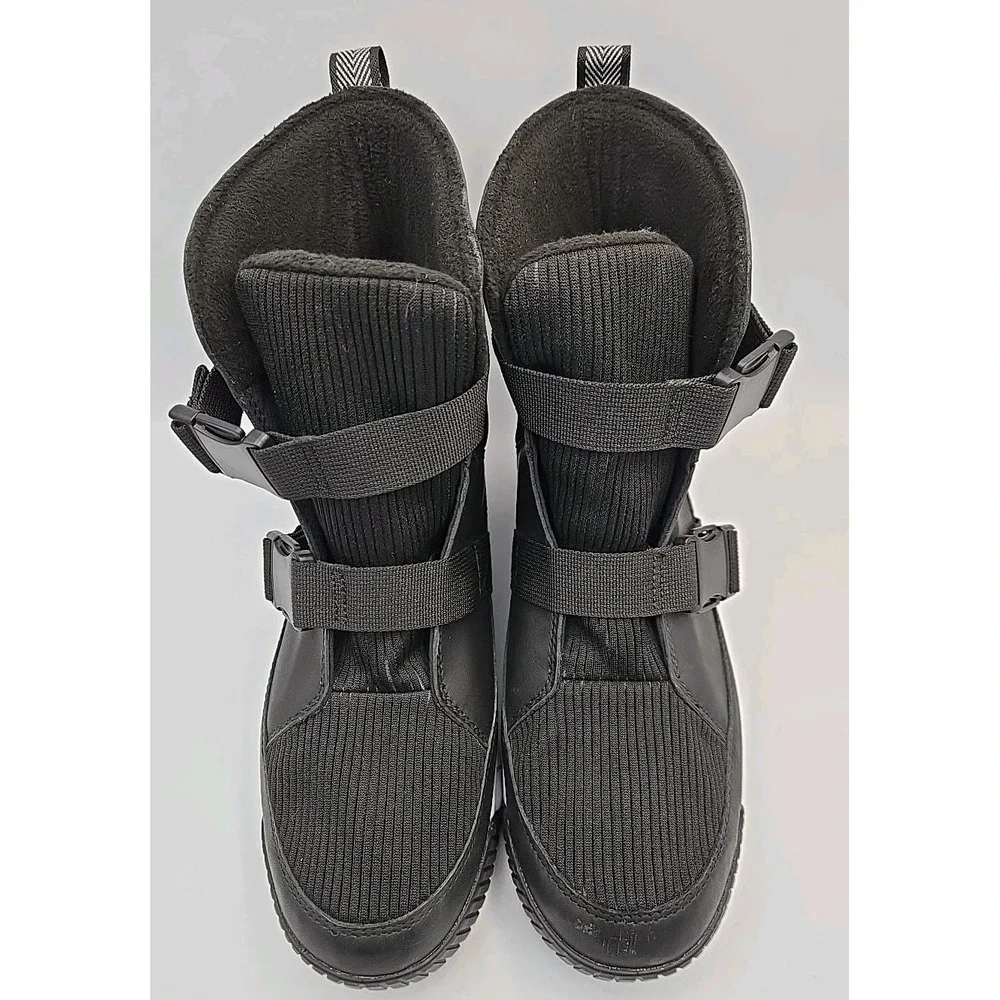 North Face Sierra Sport Strap Dry Vent Boots Women Size 10 Black Waterproof Boot